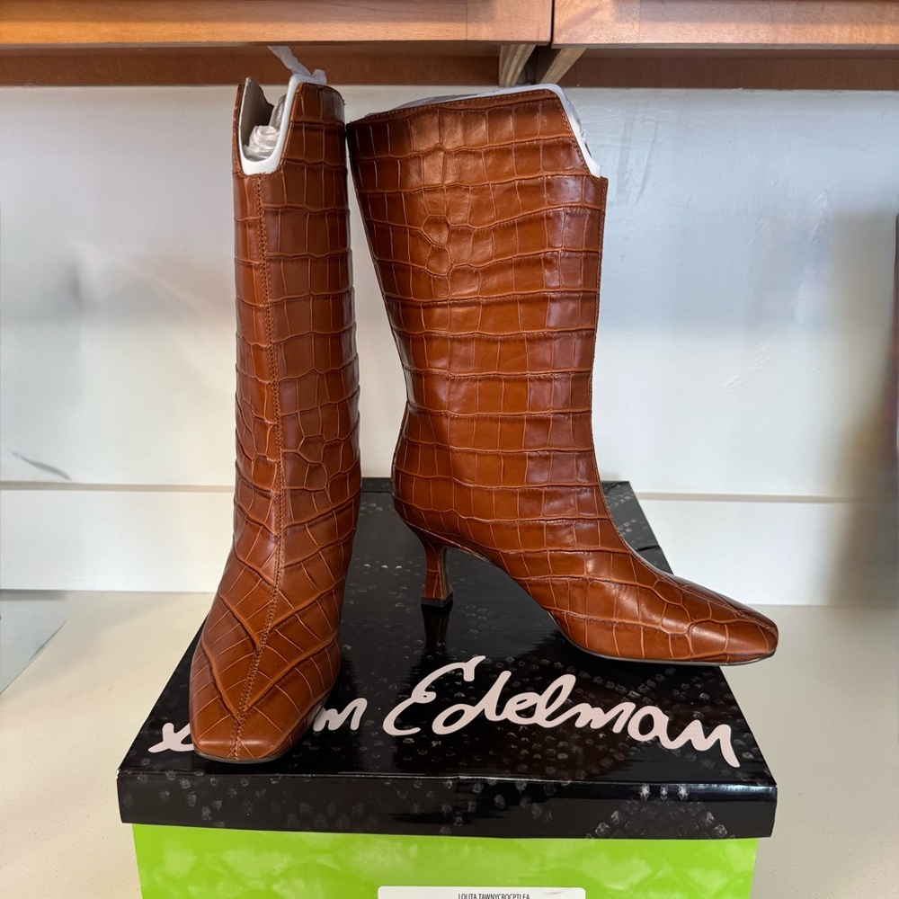Sam Edelman Lolita Mid-shaft Pull On Boots- NIB